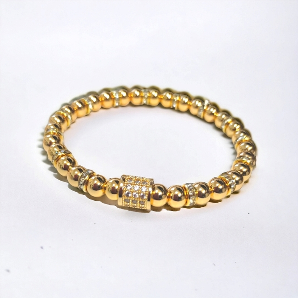 Stainless Steel + Cubic Zirconia Bracelet